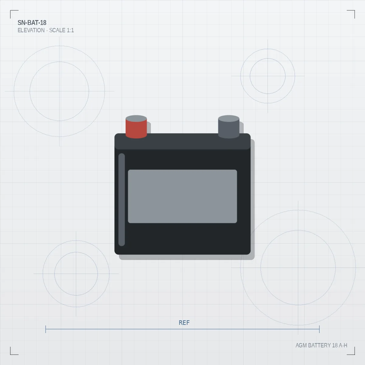 AGM Battery 18 A·h