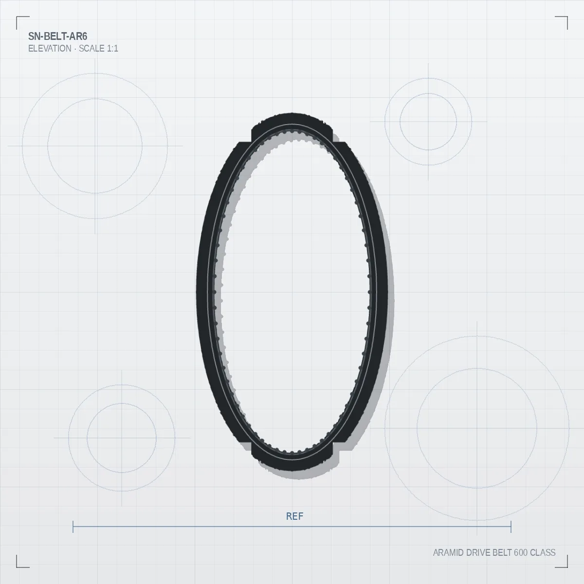 Aramid Drive Belt 600 Class