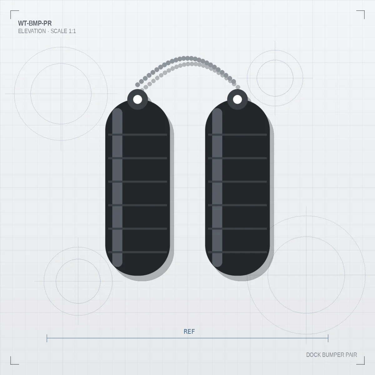 Dock Bumper Pair