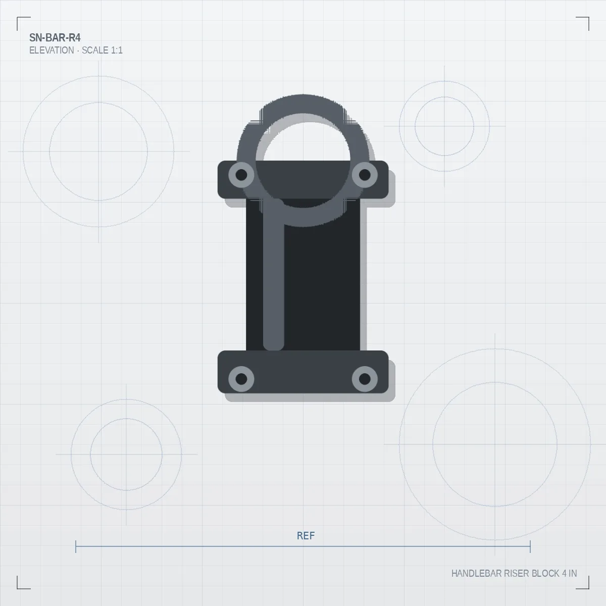 Handlebar Riser Block 4 in