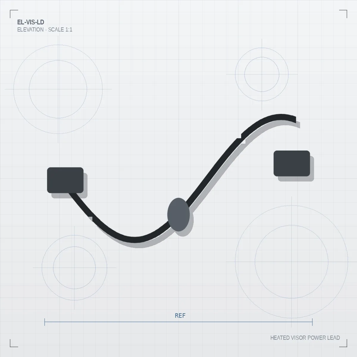 Heated Visor Power Lead