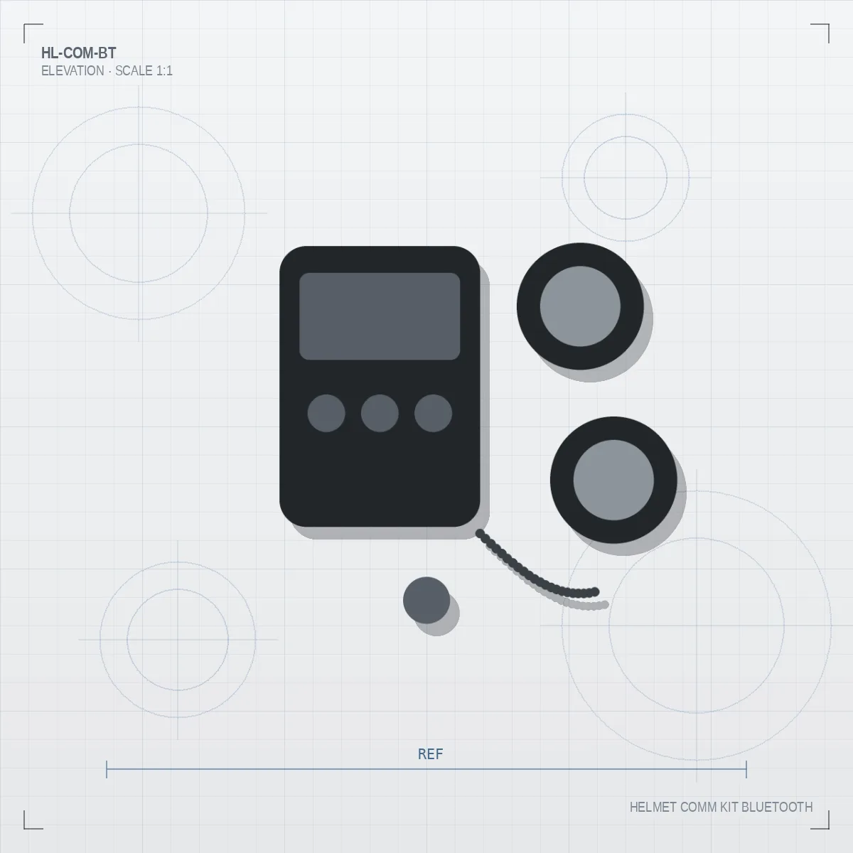 Helmet Comm Kit Bluetooth