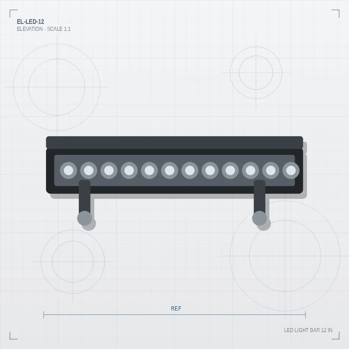LED Light Bar 12 in
