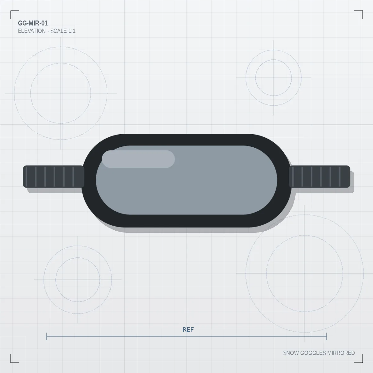 Snow Goggles Mirrored