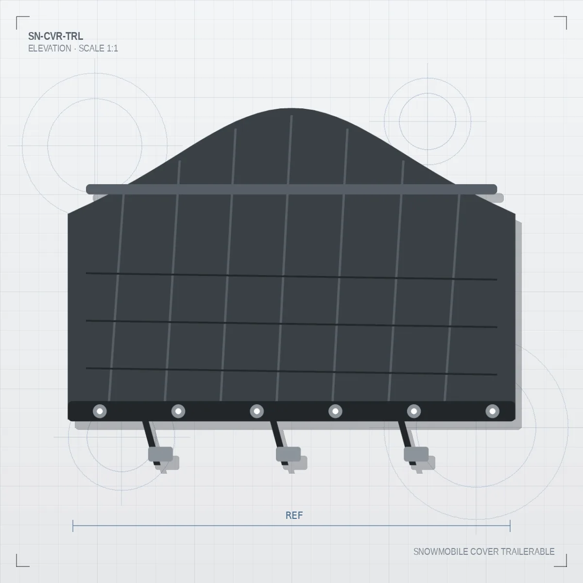 Snowmobile Cover Trailerable