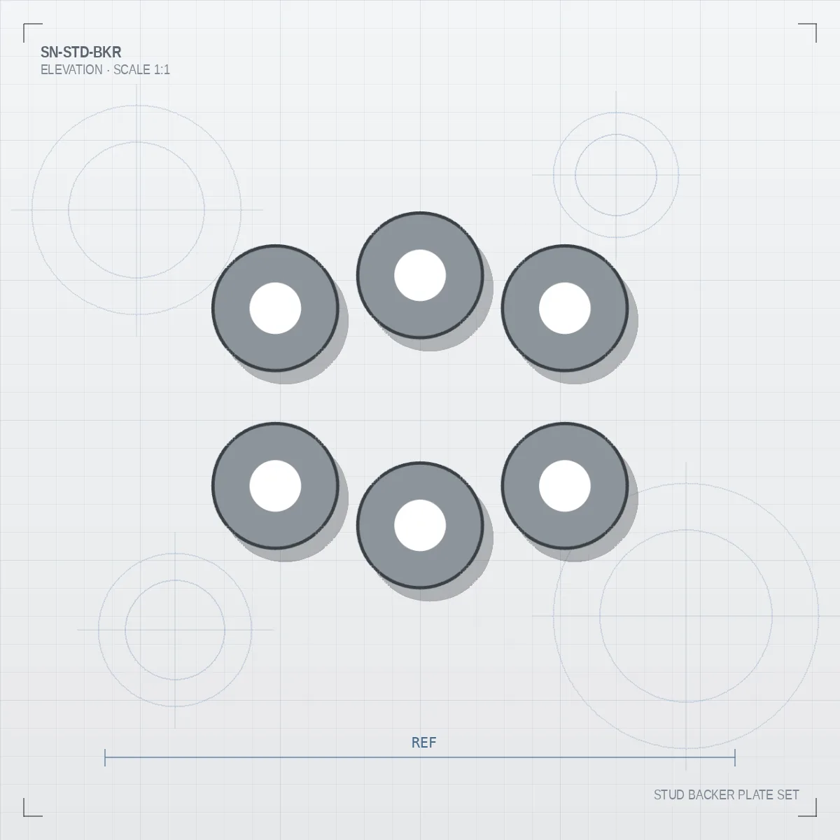Stud Backer Plate Set
