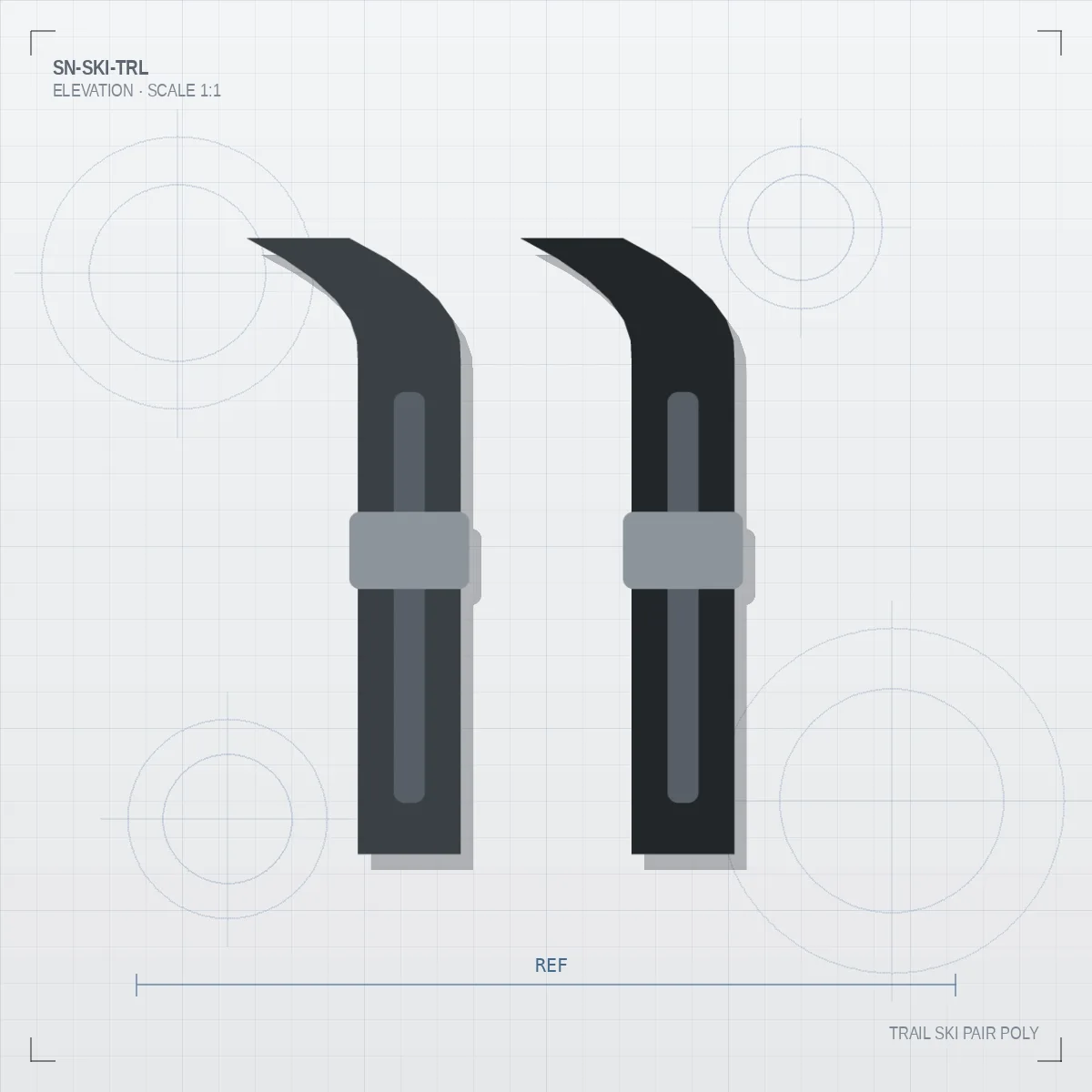 Trail Ski Pair Poly